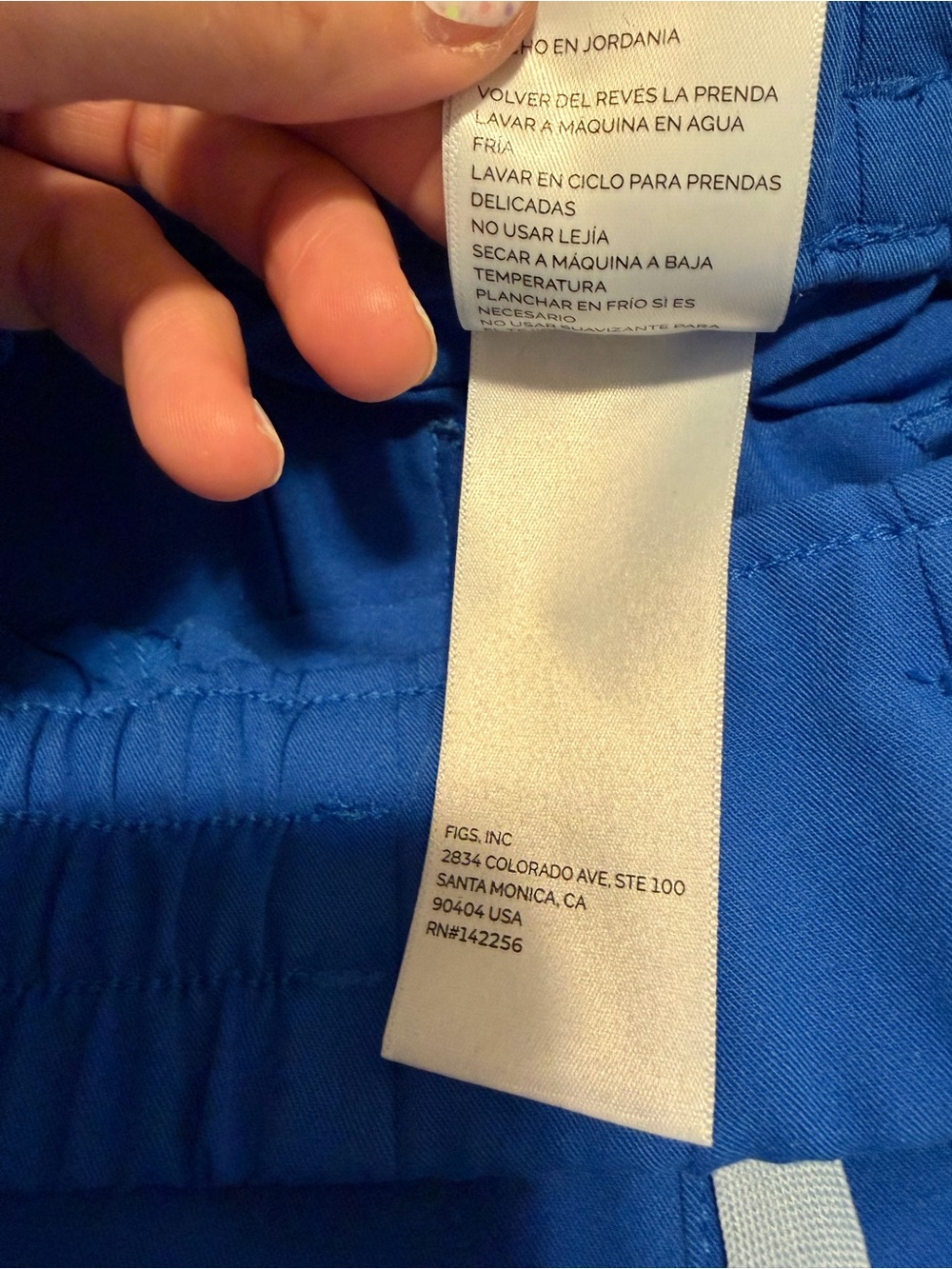 Figs Uman relaxed fit joggers scrub pants women’s small blue po 5620 - Picture 7 of 8